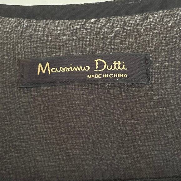 Massimo Dutti Women's Open Front Cardigan Cover Up Top Black Size Small - Picture 2 of 9